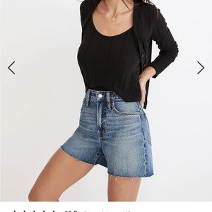 NWT madewell perfect jean short-curvy